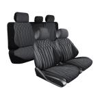 シートカバー メルセデスベンツ Cクラス W205 ブラック スエード エプロンタイプ 汎用 簡単取付 座席 カバー