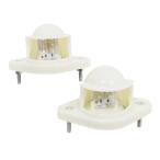 LED подсветка номера 12V 24V грузовик универсальный 6 полосный лампа освещения не крашеный белый основа купол type самосвал прицеп свет 2 шт 