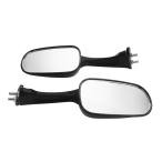 バイク ミラー 左右セット CBR250RR MC19 MC22 VFR400 NC30 RVF400 NC35 NSR250R MC18 MC21 MC28 CBR400RR NC29 NC23 ブラック 黒