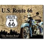 ルート66  ROUTE 66  アメリカン マザーロードブリキ看板 サインボード tin plate