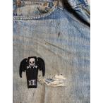 スカル棺 スカル コフィン 棺桶 ワッペン アップリケ パッチ