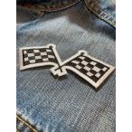 CHECKER FLAG  アップリケ・パッチ