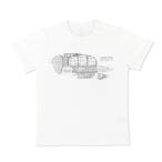 【新品】ジブリ美術館オリジナル Tシャツ タイガーモス線画 天空の城ラピュタ ホワイト 白 スタジオジブリ Ghibli Laputa Castle in the Sky