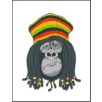 [ Gorilla * Reggae ] открытка 