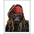 [ Gorilla * судно длина * море .] открытка 