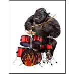 [ Gorilla * барабан * частота * блокировка ] открытка 