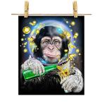  открытка Japan The ru животное космонавт Milky Way серия сок . осмотр by Fox Republic