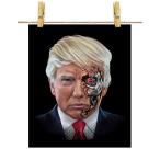  postcard America large .. robot became Donald playing cards by Fox Republic