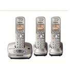 Panasonic■コードレス電話機 (母機1台 子機2台)■ KX-TG4021B ■シルバー■ 海外製品