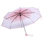 透明な女の子の傘透明な折りたたみ傘おしゃれなプリンセスの傘チェリー4色Hipsterkid傘子供用、女の子用、男の子用、幼児用(ライトピンク)
