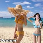 水着 バンドゥ 水着 韓国 バンドゥビキニ フリル バンドゥブラ タンキニ セット ビキニ 水着レディース 体型カバー ホルターネック 大きいサイズ