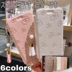 iPhone12mini ケース iPhone12 12promax 11ケース 手帳型 クリア 耐衝撃ケース iPhone11Pro Max ケース 鏡 ミラ付き iPhone XR iPhoneX ケース ストラップ付き