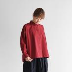 ショッピングレディス HUIS ハウス オーガニックコットンワイドブラウス（ダークレッド）レディス