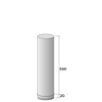 薪ストーブ用煙突 φ150直煙筒 口元用590mm