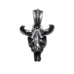 ショッピングスカル ガボラトリー/ガボール (GABORATORY)バッファロースカルペンダントウィズシェブロンベイル