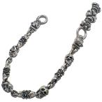 ガボラトリー/ガボール (GABORATORY)4ハートクラウンキーパー2ブルドッグ4スカル4マカロニリンクスウォレットチェーン46cm