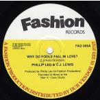 【レコード】PHILLIP LEO &amp; CJ LEWIS - Why Do Fools Fall In Love? / I Wanna Be Loved 12" UK 1989年リリース