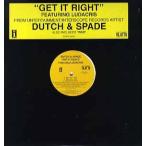 【レコード】DUTCH &amp; SPADE - GET IT RIGHT 12" US 2001年リリース