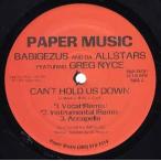 【レコード】BABIGEZUS &amp; DA ALLSTARS feat Greg Nice - CAN'T HOLD US DOWN (RI) 12" US 2002年リリース