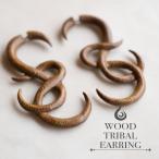 Yahoo! Yahoo!ショッピング(ヤフー ショッピング)ウッドトライバルピアス 018 フェイクゲージ 20G 木製 民族模様 金属アレルギー対応 ボディピアス