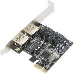 SinLoon PCI-E ESATA SATA III アダプタコンバータ拡張カード 増設ボード PCI Express 4ポート コントローラカード、SATA3.0ライザカード 6Gb/s Windows、Linux