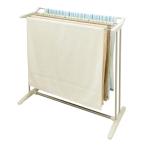 ショッピングPSハンガー 天馬 限られたスペースでもバスタオルが5枚干せるシンプルなバスタオルハンガー 洗濯物干し 式 室内用 バスタオルスタンド ホワイト 幅76.5×