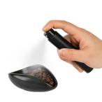 watchget コーヒー 豆カップとスプレーボトル セット セラミック コーヒー豆計量カップ 陶器 計量トレイ コーヒー粉 受け容器 黒