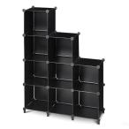 VECELO цвет box место хранения полки 9 box черный ширина 96× глубина 32× высота 129cm 4.95kg| коллекция * европейская одежда * документы . вместе регулировка 