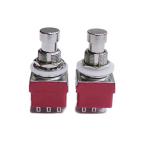 3PDT foot switch CLIFF FC71077 type 3 circuit 2 contact 9 pin red 2 piece set VGS-FSW9RDx2p