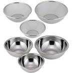 ショッピングf-05d 下村企販 丈夫で変形しにくい ザル ボウル 6点セット 日本製 食洗機対応 洗いやすい ステンレス TSUBAME 匠 燕三条 40250