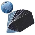 Zerodis. 12 листов Denim patch джинсы ремонт ткань наклеен patch колени patch склейка Denim комплект для ремонта одежда patch нашивка выше like склеивание одежда 