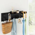 C-J-W アンブレラホルダー マグネット フック付き アンブレラスタンド トレー付き マグネット 傘立て 玄関ドア用 ブラック 玄関 小物収納