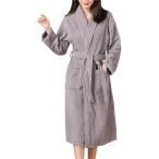 Bobo &amp; Hanhan タオル地バスローブ (JP アルファベット 2L グレー)