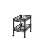 ライクイット(like-it) キッチンワゴン 収納 キャスター付 約幅31.8×奥行46.7×高さ45.5cm 日本製 ステージワゴン 2段