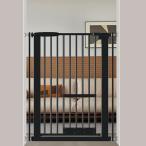 Seogva ペットゲート ベビーゲート 高さ103cm 間隔3 cm ペットゲート ドア付き 猫すり抜け防止 飛び越え防止ゲート 猫ドア付きゲート