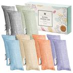 ショッピング除湿剤 お掃除・収納のプロが推薦】 靴 消臭 除湿 竹炭 消臭剤 下駄箱消臭 繰り返し使える ハナマル良品 (12, 6色マルチカラー)