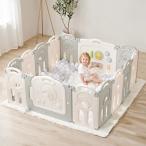 ショッピングベビーサークル Fortella Cloud Castle ベビーサークル 折りたたみ 人気 大きめ 赤ちゃん サークル 高さ62cm おもちゃパネル ドア付き