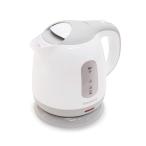 ショッピング電気ケトル ヒロコーポレーション ヒロ・コーポレーション 中身が見やすい 電気ケトル 付き 空焚き防止機能付き 1.0L コンパクト グレー KTK-300