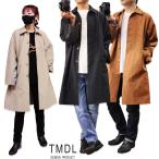 TMDL { Roo z Silhouette пальто с отложным воротником } мужской широкий ... хлопок нейлон рукав внизу gun Club проверка длинный springs весна пальто 