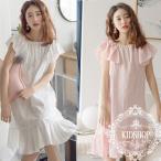 ネグリジェ パジャマ レディース きロング ノースリーブ 大きいサイズ 姫 ネグリジェ 春 夏 ワンピース 綿100％ ルームウエア 花柄 パジャマ