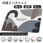 珪藻土バスマット 大判 風呂 足ふきマット 速乾 足拭きマット キッチンマット 珪藻土 滑り止め 浴室 洗面所 吸水 速乾 抗菌 滑り止め 北欧 脱衣所 吸水 ソフト