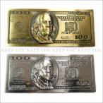 ベルト バックル ドル紙幣 ゴールドor
