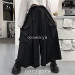 袴パンツモード系ワイドパンツレディーススカート風メンズ韓国原宿個性的ズボン
