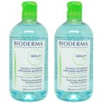 2本セット ビオデルマ セビウム 500ml H2O D クレンジング ウォーター BIODERMA Sebium メイク落とし 洗顔 エイチツーオー