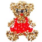 Yahoo! Yahoo!ショッピング(ヤフー ショッピング)クリスタルベア スカートタイプ M ゴールド ブリリアンス Brilliance アクセサリーチャーム Crystal Bear （ゴールド）