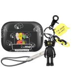 AirPods Pro2 ケース 2022年9月発売 第2世代 カバー KAWS カウズ エアーポッズケース ( ブラック)