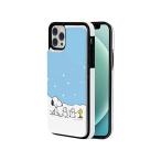 Iphone12 mini ケース スヌーピー 手帳型 レザー カード収納 スタンド機能 キャラクター (IP12mini-5.4, J)