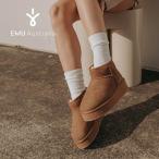ムートンブーツ レディース EMU エミュ エミュー フラットフォーム 厚底 シープスキン W13073 Foy Flatform Micro 撥水 防寒 ボリューム