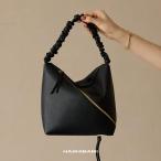 ワンショルダートート トート レディース HASHIBAMI ハシバミ クシュクシュ バッグ Ha-2509-602 ICカード対応 三角フォルム 斜めファスナー 500ml収納