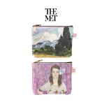 ポーチ ガジェットポーチ コスメポーチ レディース アコモデ THE MET DI193 グラフィックフラットポーチ アート ゴッホ クリムト ニューヨーク メトロポリタン